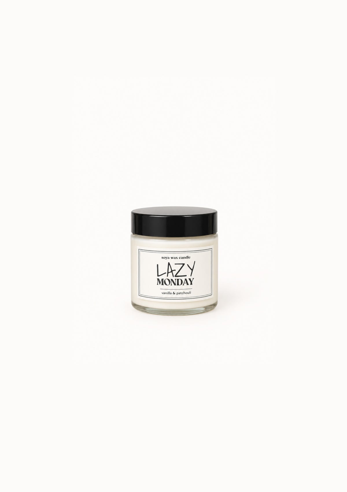 Lazy Monday small soy wax candle